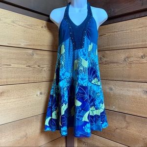 Pocketed Floral Embroider Neckline Free People